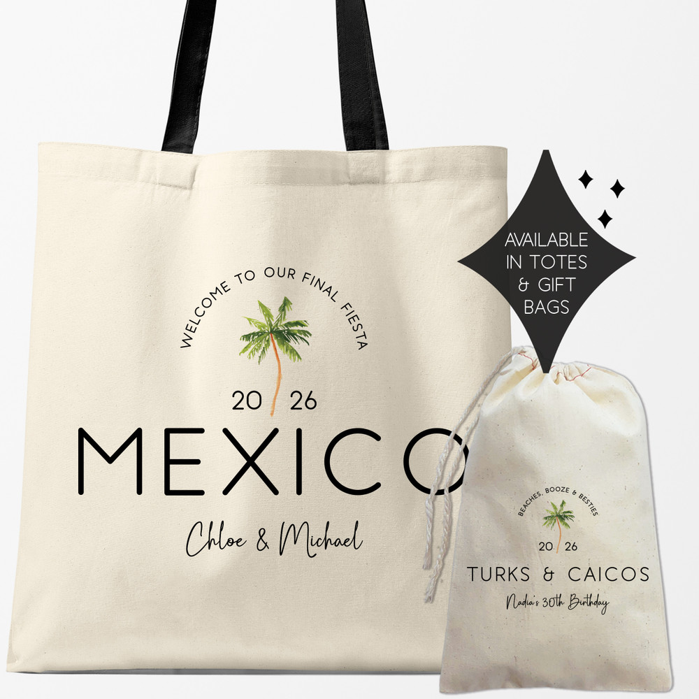 Palm Tree Favor Bags