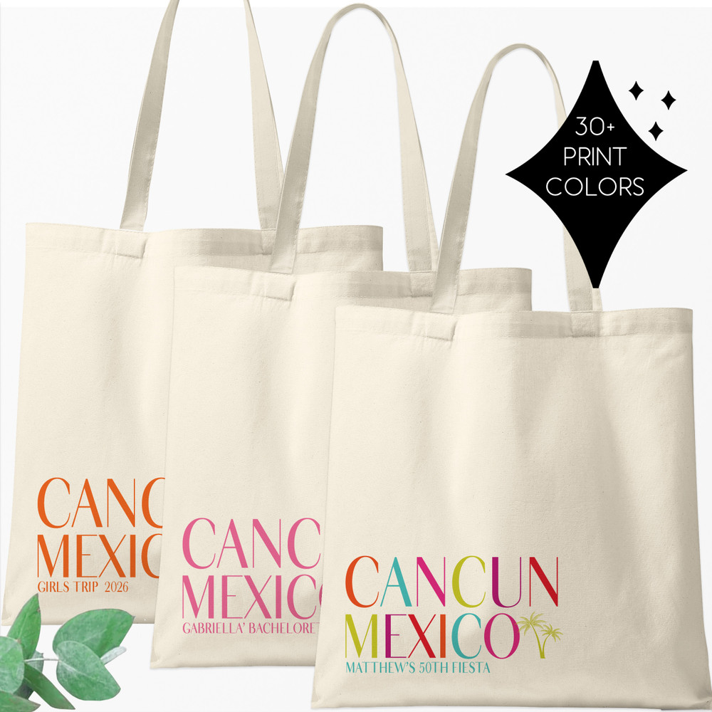 Cancun Mexico Tote + Favor Bags