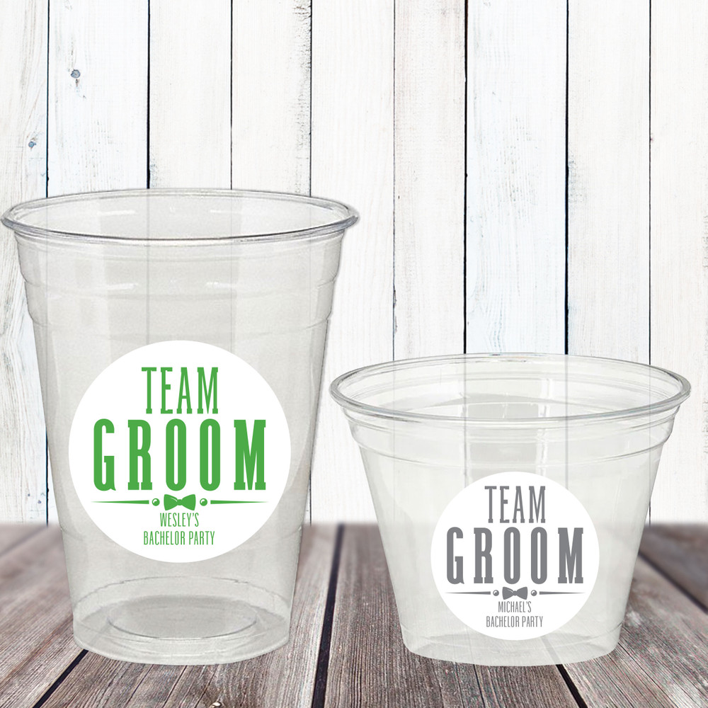 Team Groom Cup + Favor Labels
