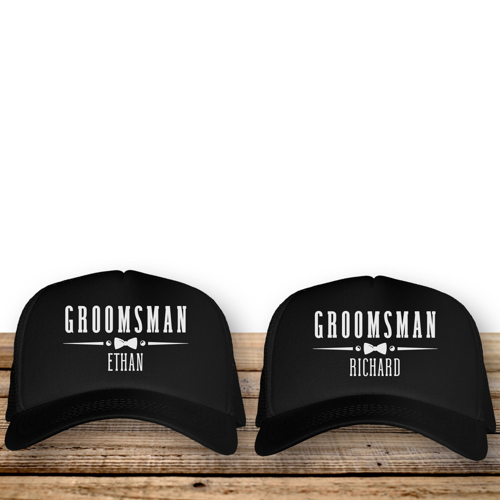 Personalized Groomsmen Trucker Hats for Bachelor Party