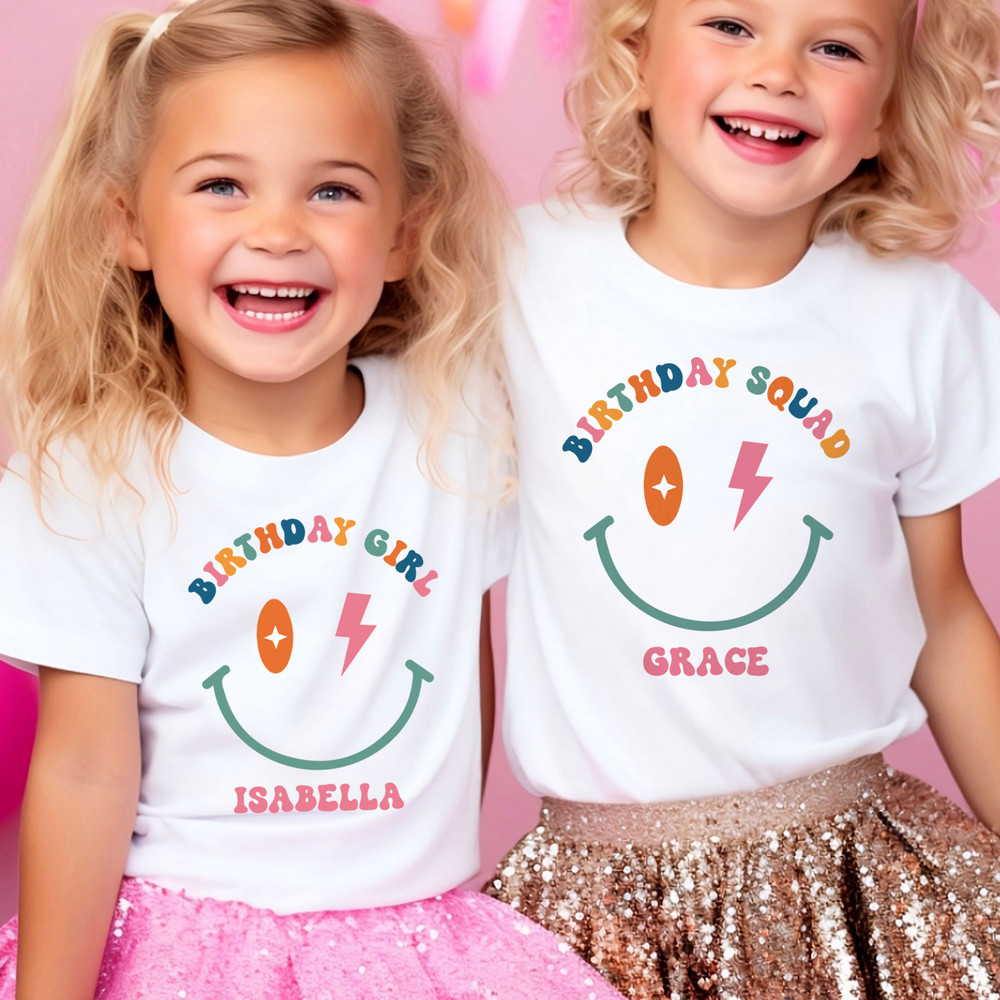 Retro Smiley Face Birthday Shirts