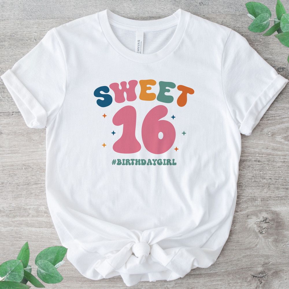 Retro Sweet 16 Birthday Shirt