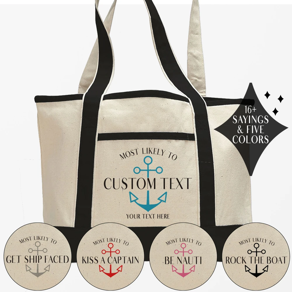 Cruise Most Likely To Beach Tote Bags