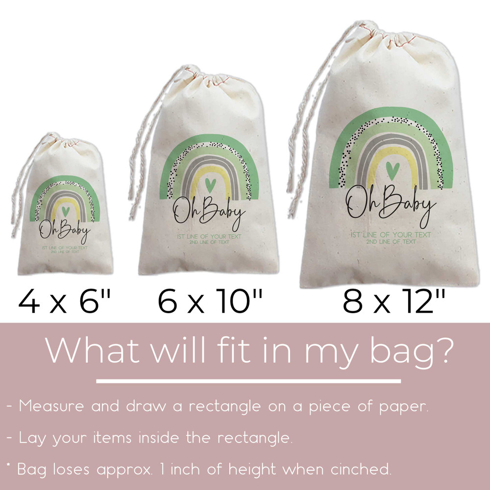 Oh Baby Boho Rainbow Baby Shower Favor Bags