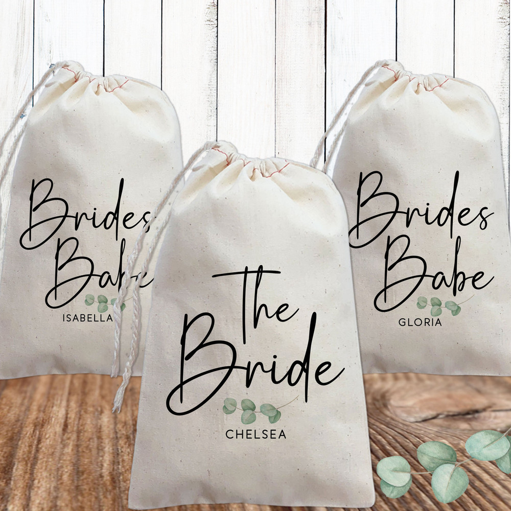 Eucalyptus Bridal Party Bags