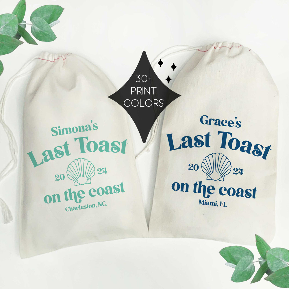 Last Toast On The Coast Tote Bags