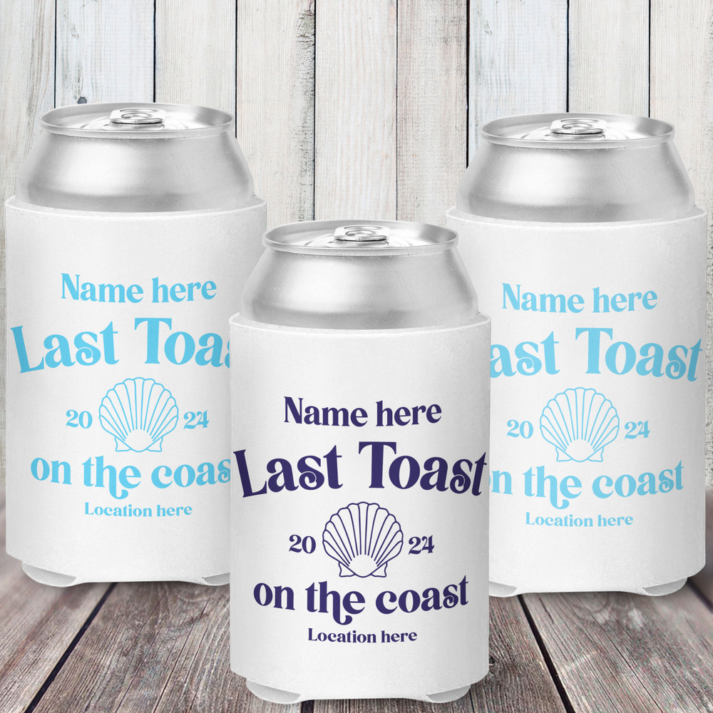 Last Toast on the Coast Can Coolers