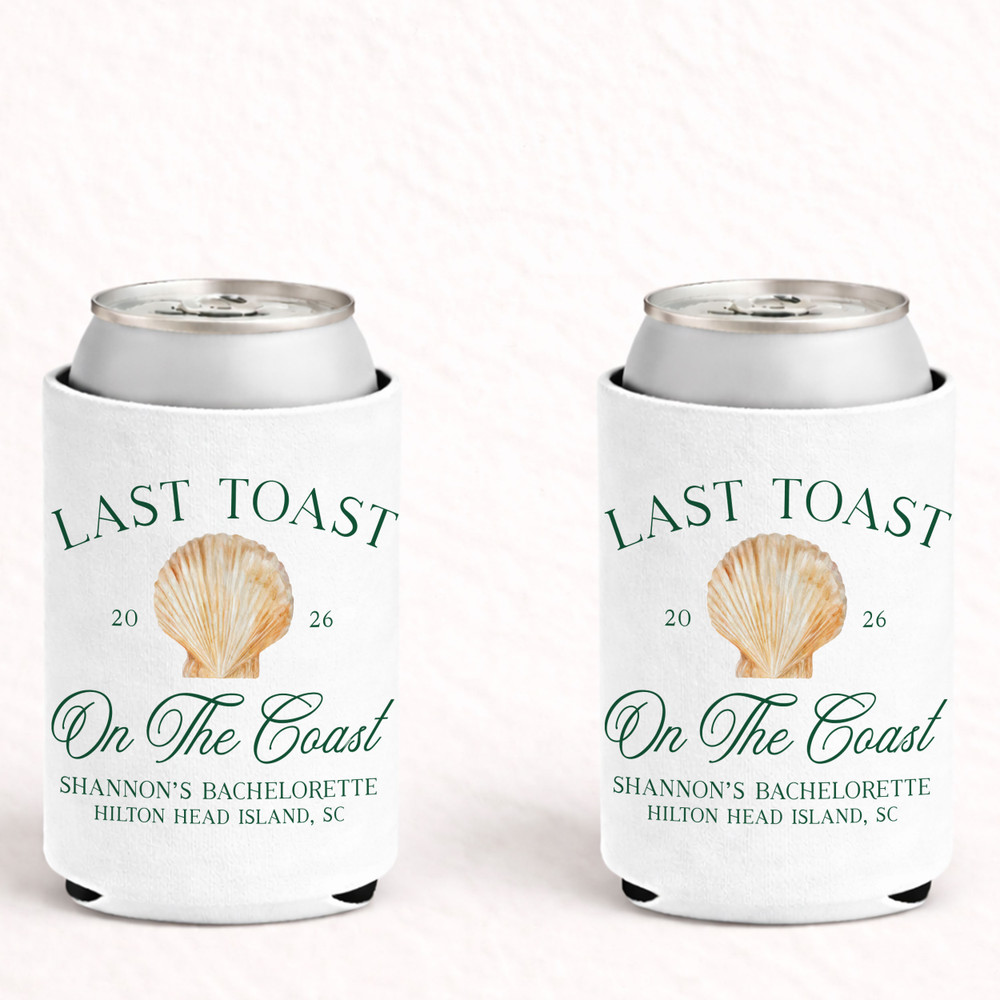 Last Toast on the Coast Can Coolers