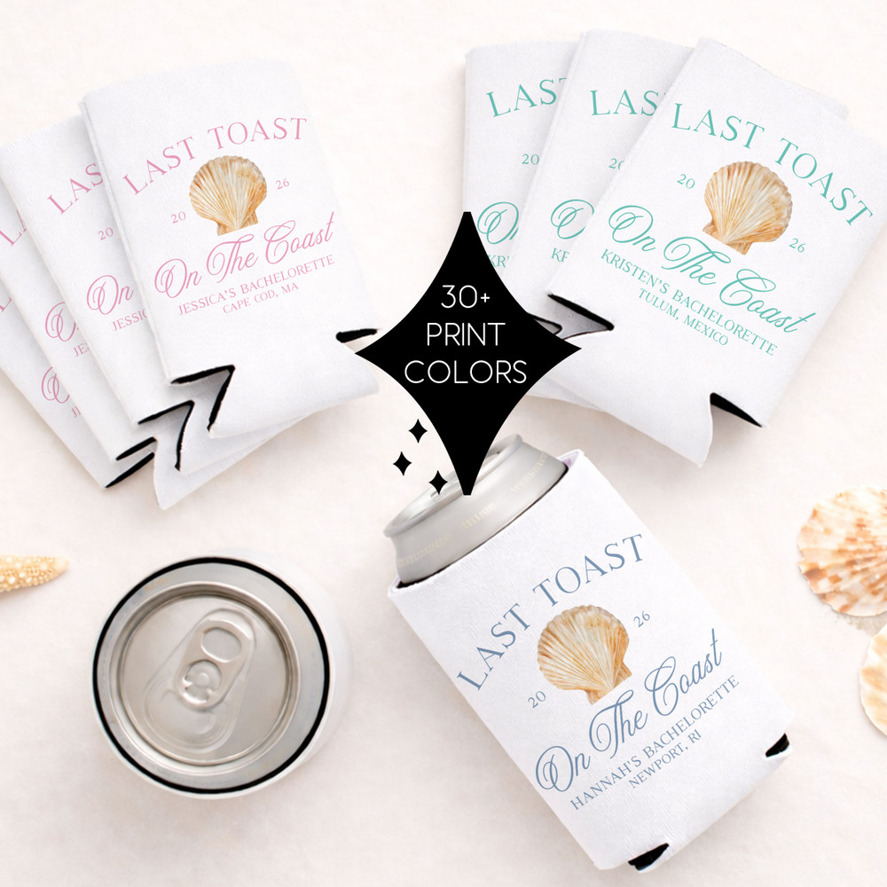 Last Toast on the Coast Can Coolers