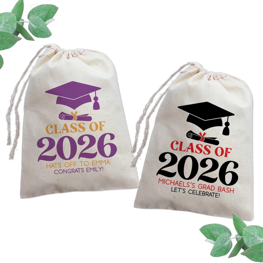 Retro Graduation Favor Bags