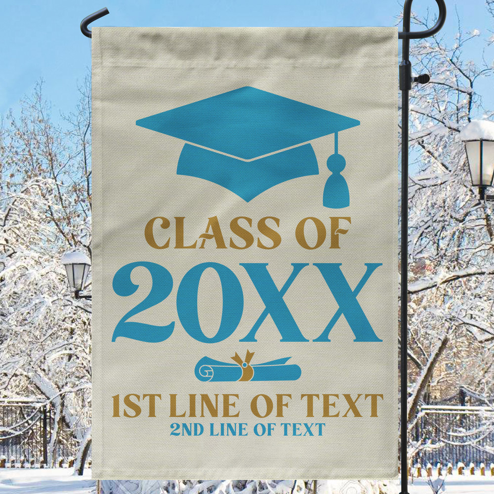 Retro Graduation Flag