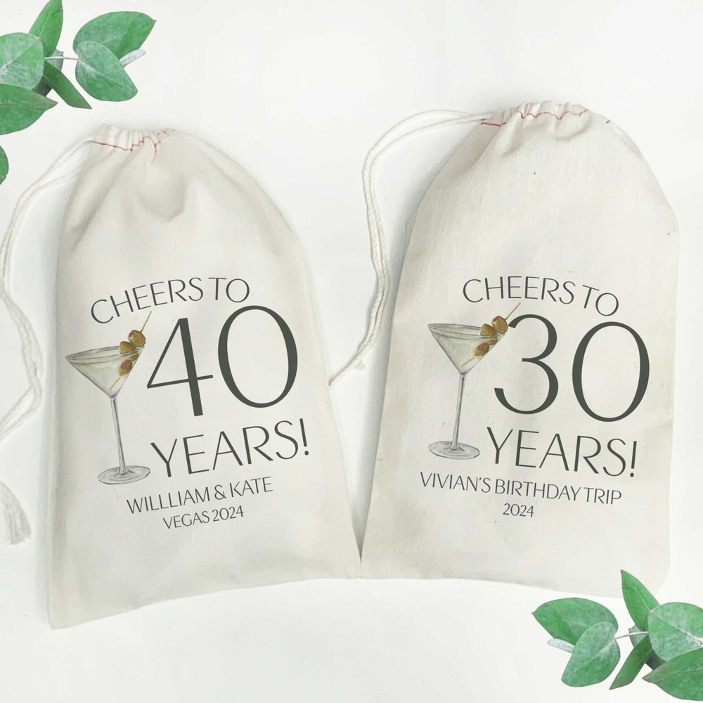 Martini Cheers to the Years Bags