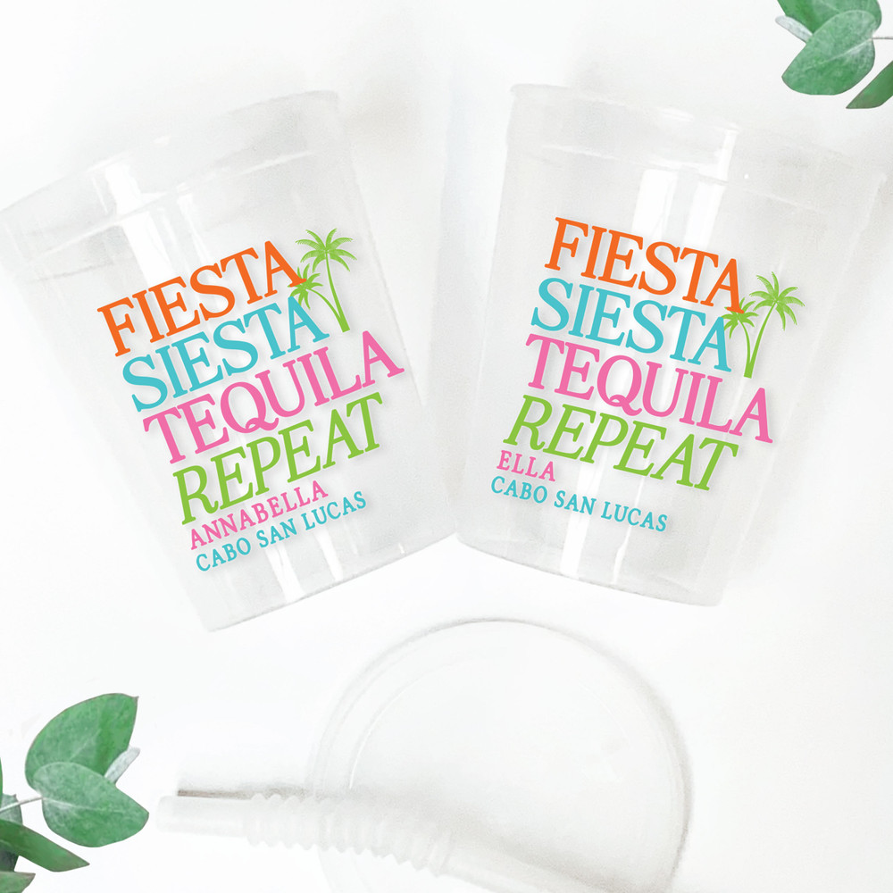 Fiesta Siesta 16oz Clear Cups