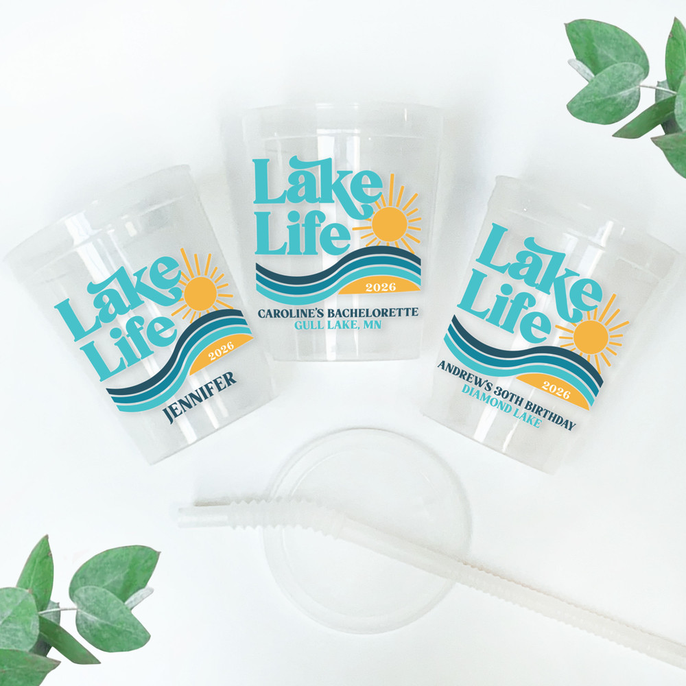 Lake Life 16oz Clear Cups