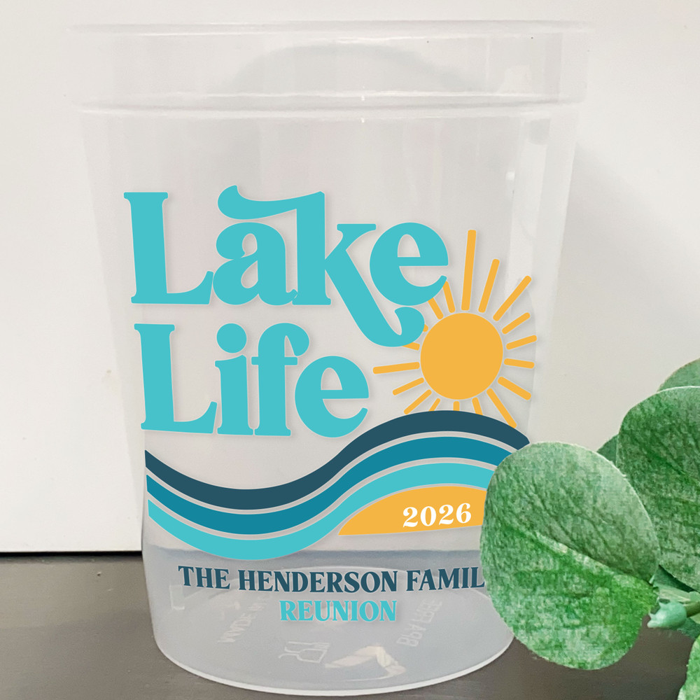 Lake Life 16oz Clear Cups