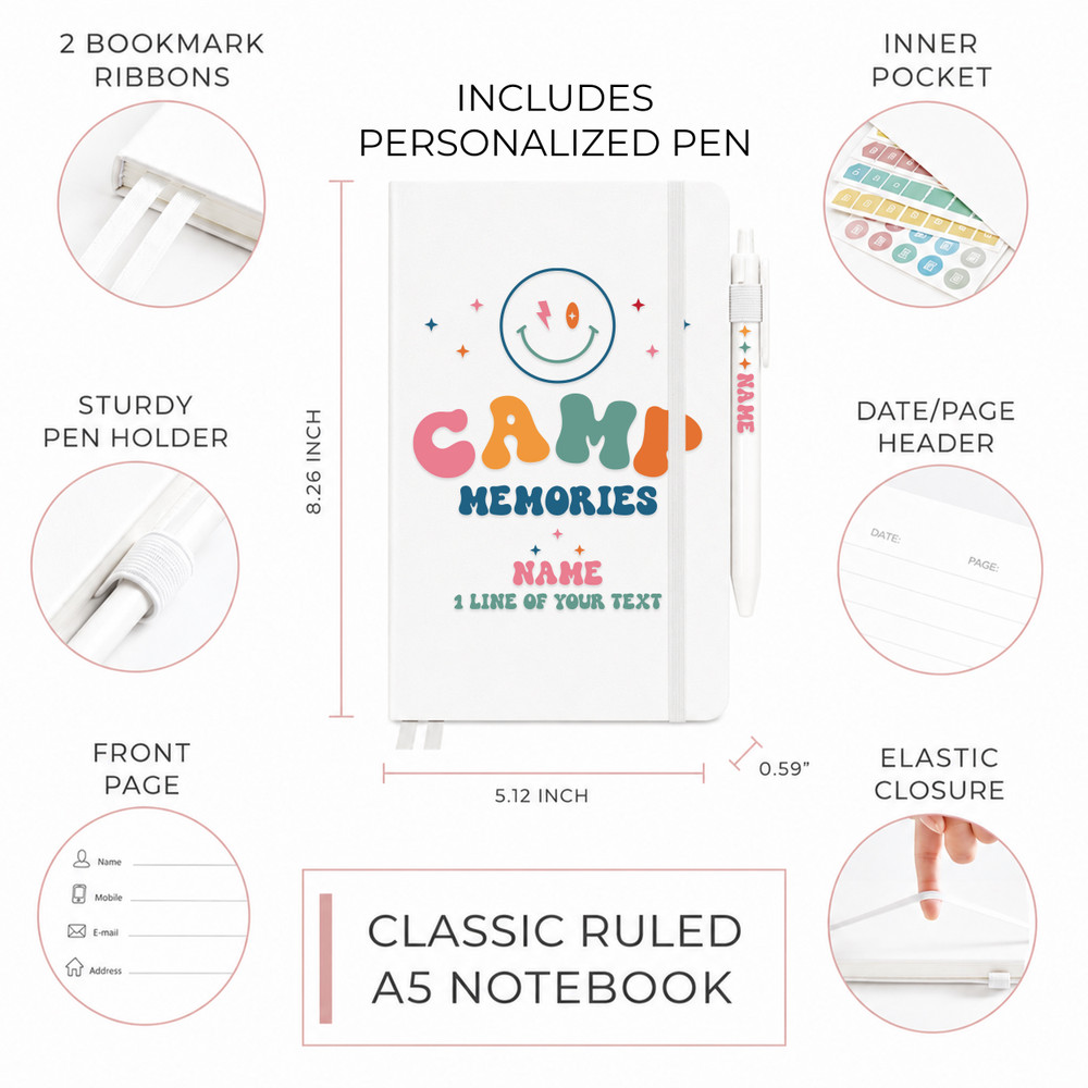 Retro Camp Memories Notebook