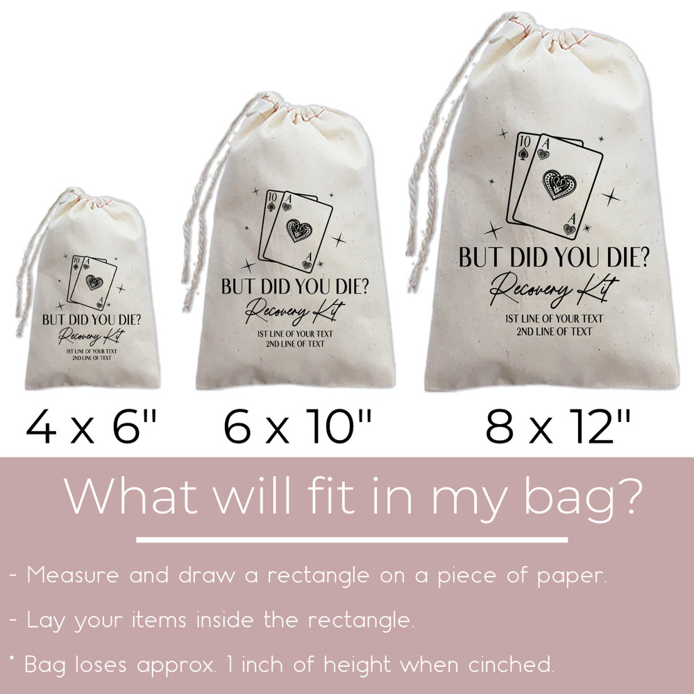 Cards But Did You Die Recovery Kit Bags
