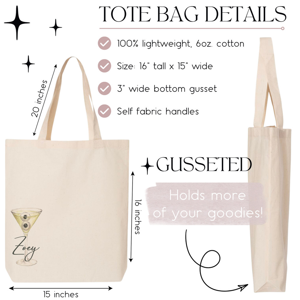 Halloween Cocktail Tote Bags