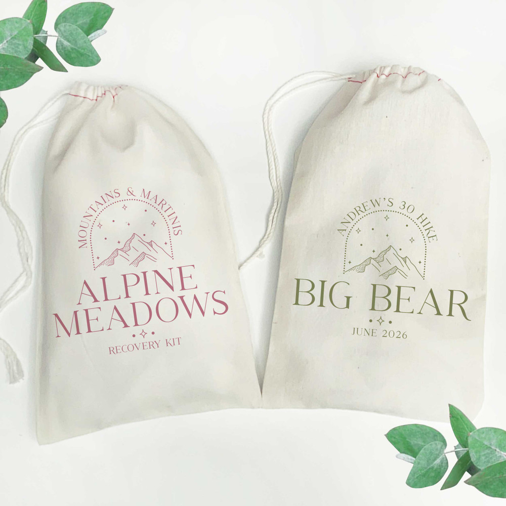 Mountain Destination Tote  + Favor Bags
