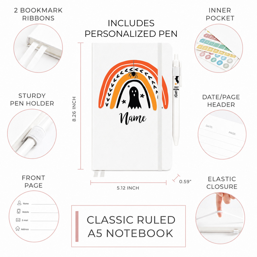 Halloween Rainbow Notebooks