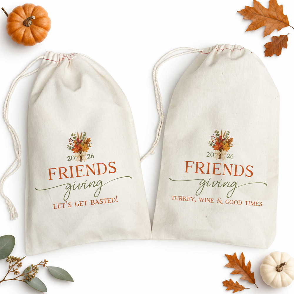 Floral Friendsgiving  Bags