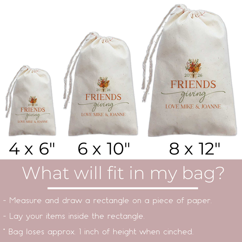 Floral Friendsgiving  Bags