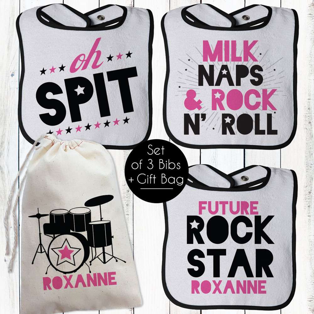 Little Rocker Bib Set