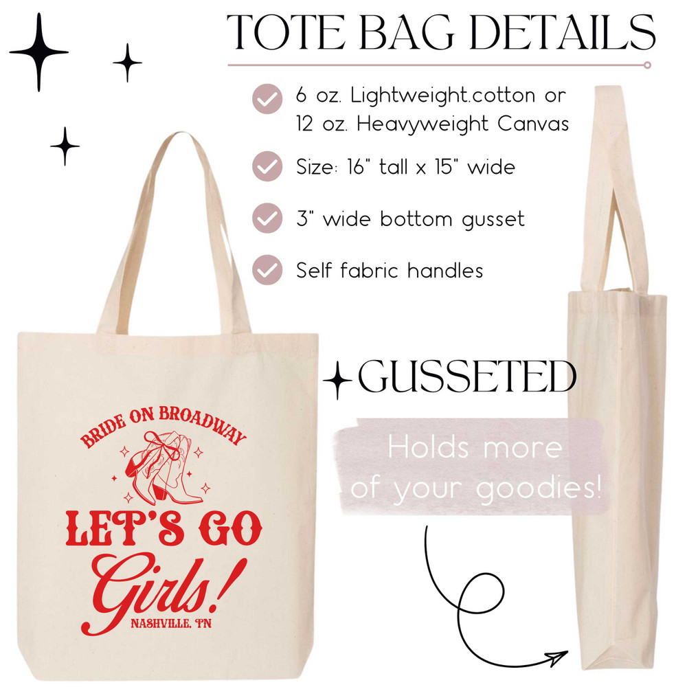 Lets Go Girls Tote + Favor Bags