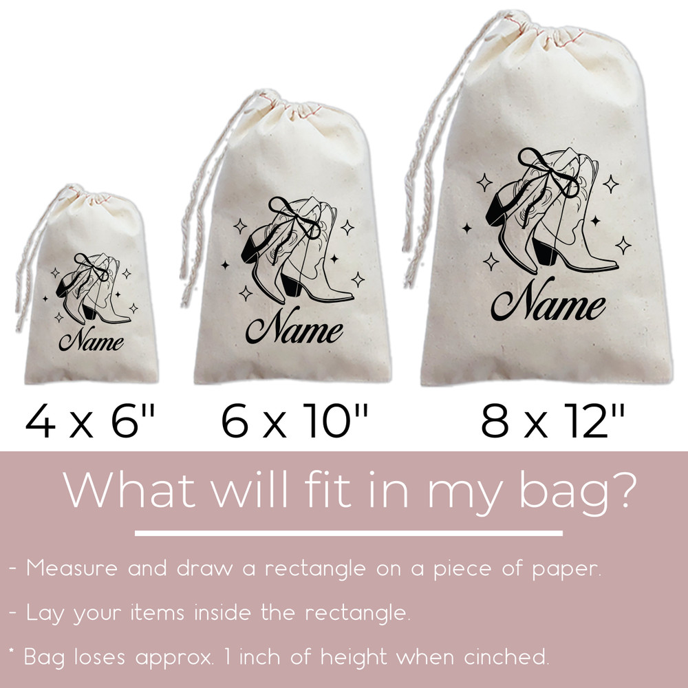Cowgirl Boots Name Bags