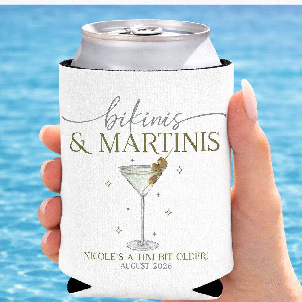 Bikinis & Martinis Can Coolers