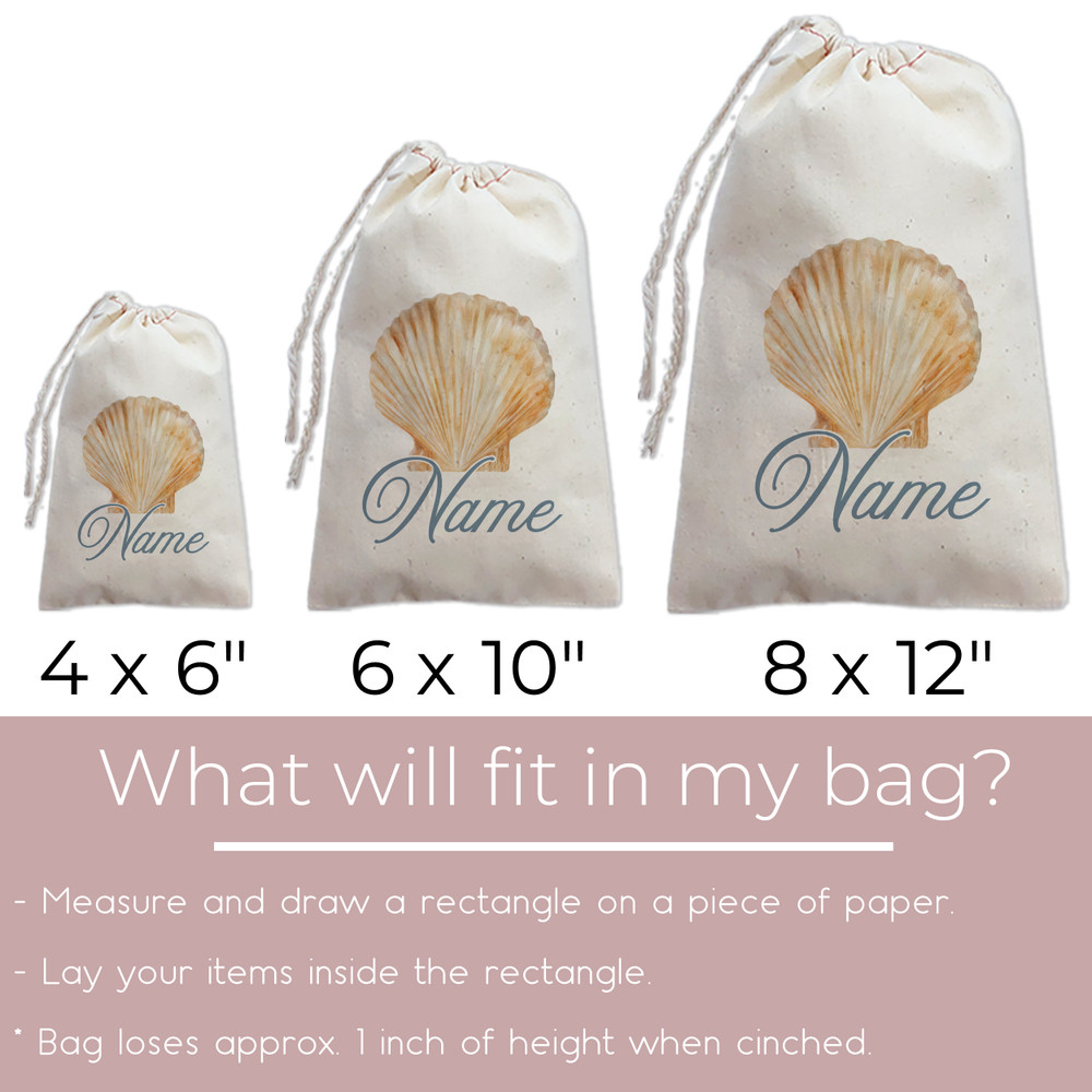 Seashell Name Bags