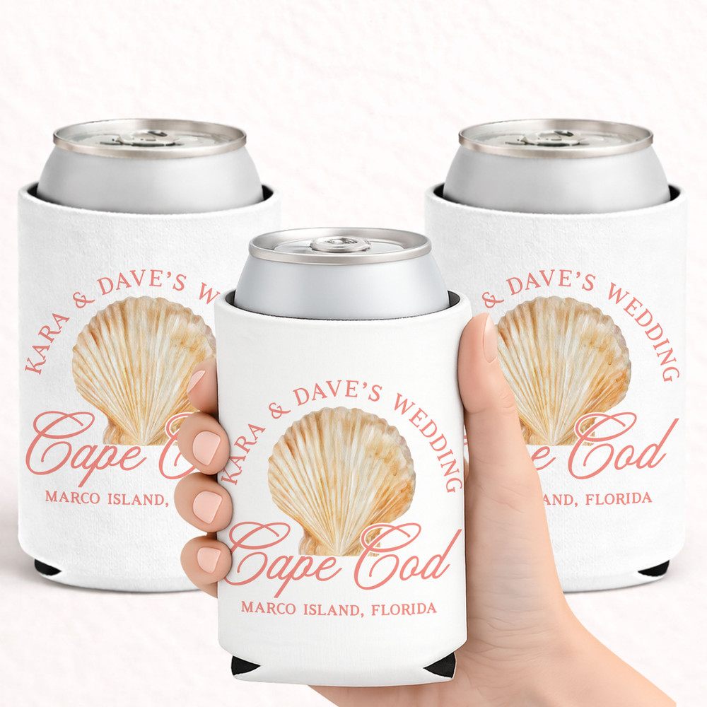 Seashell Can Coolers