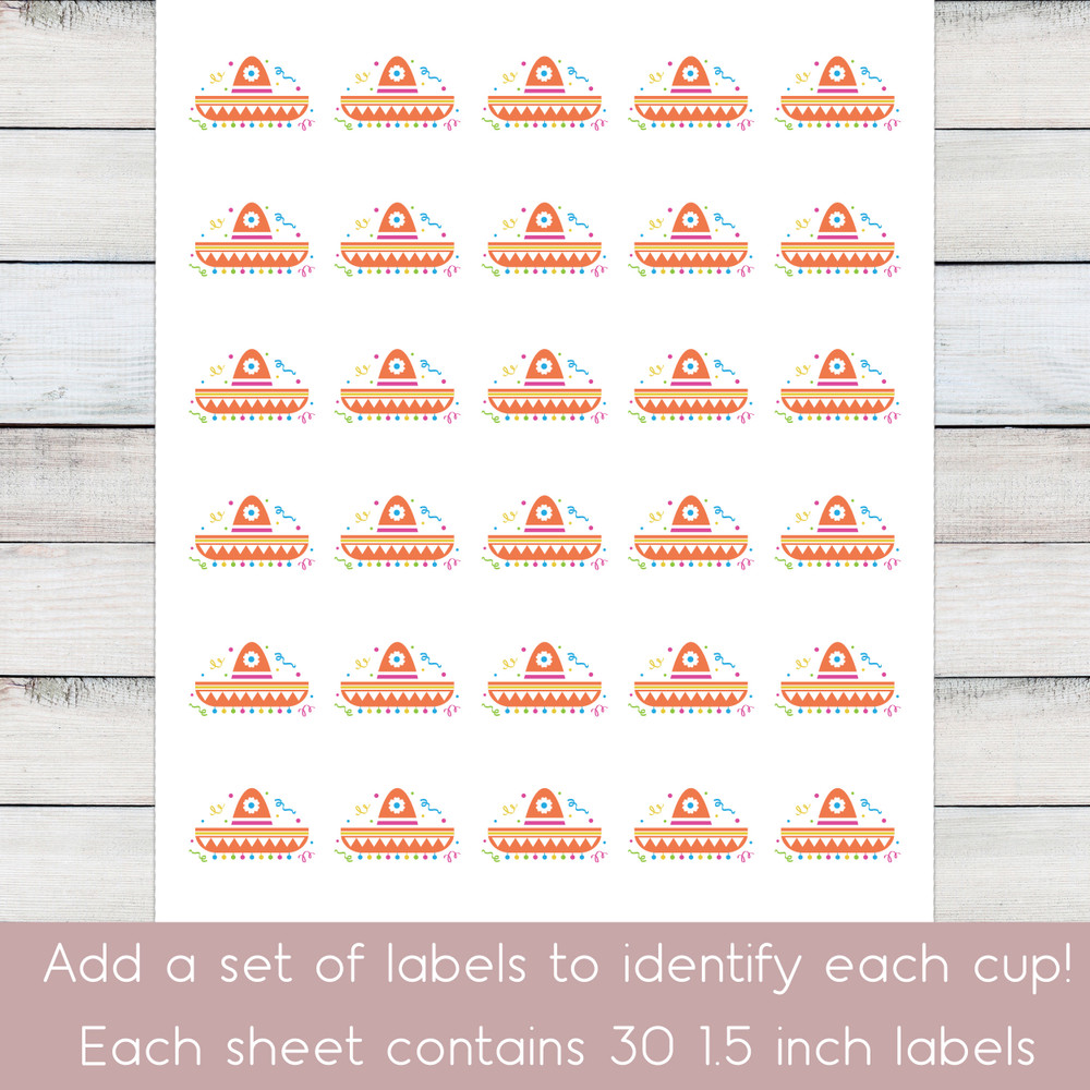 Colorful Fiesta Cups - 5 Designs!