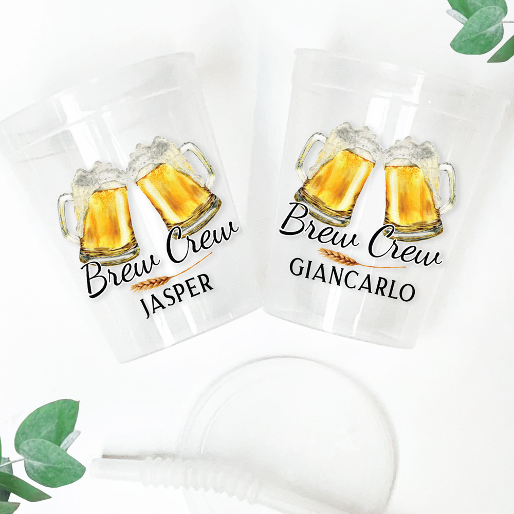 Brew Crew 16oz Clear Cups