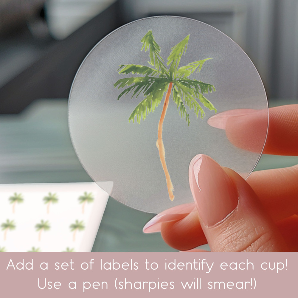 Palm Destination Frosted Cups
