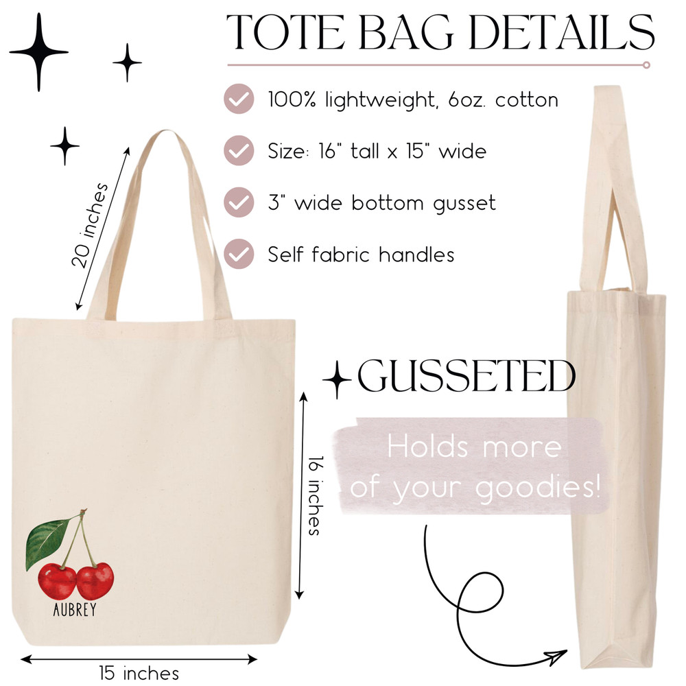 Sweet Cherry Tote + Favor Bags