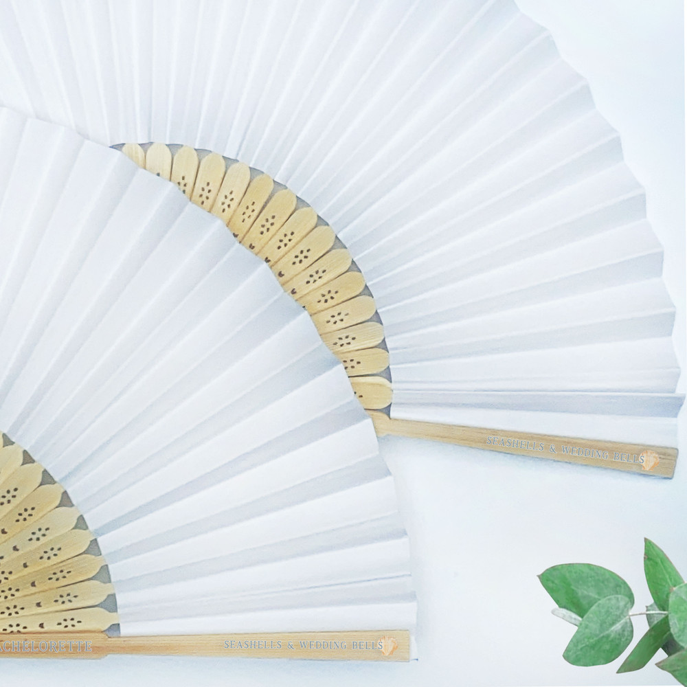 Seashells Wedding Bells Fan