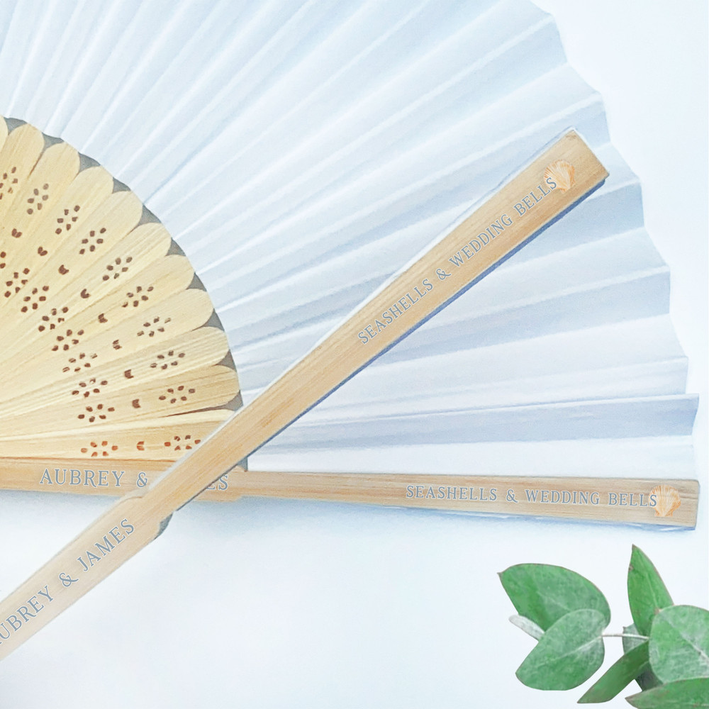 Seashells Wedding Bells Fan