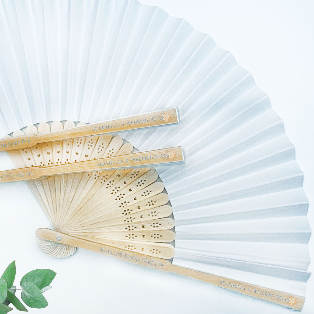 Seashells Wedding Bells Fan