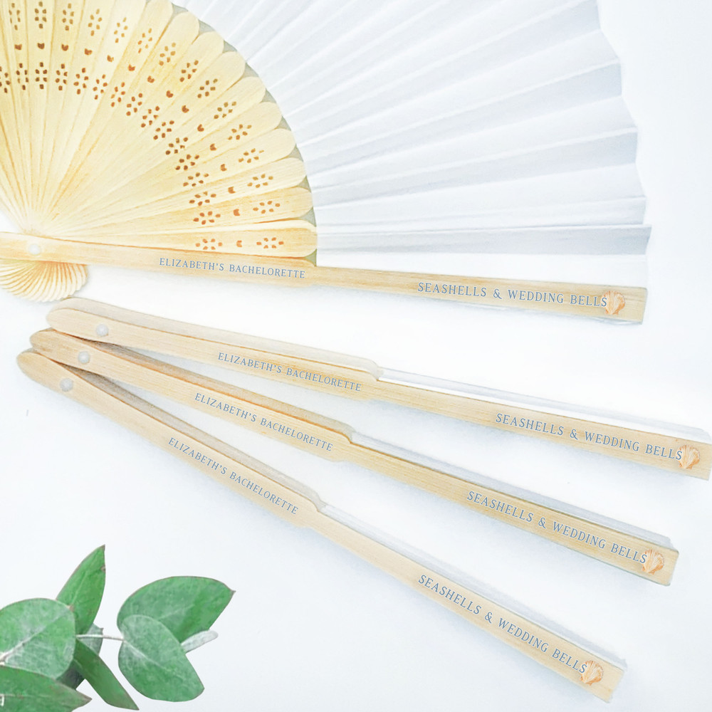 Seashells Wedding Bells Fan
