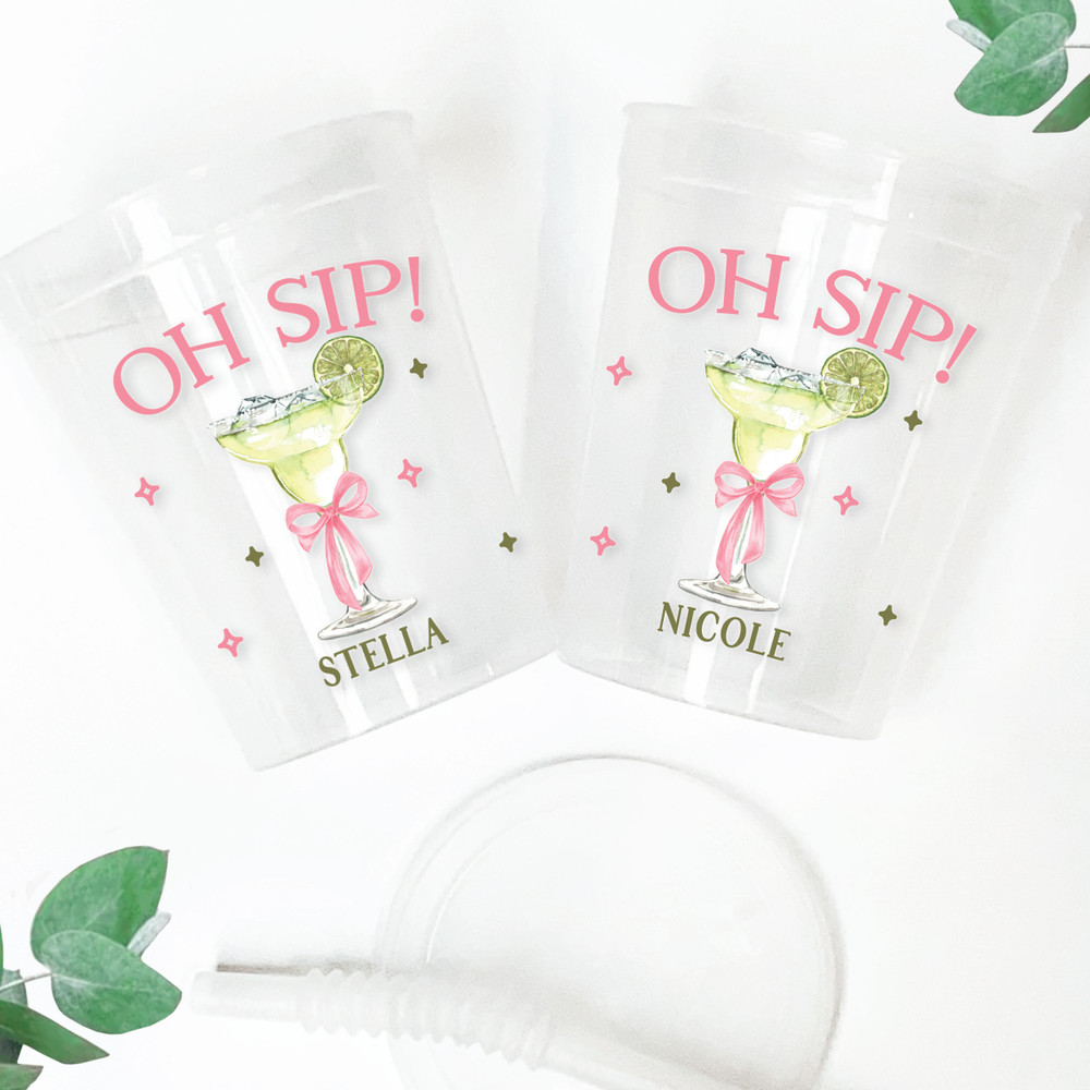 Oh Sip Margarita 16oz Clear Cups