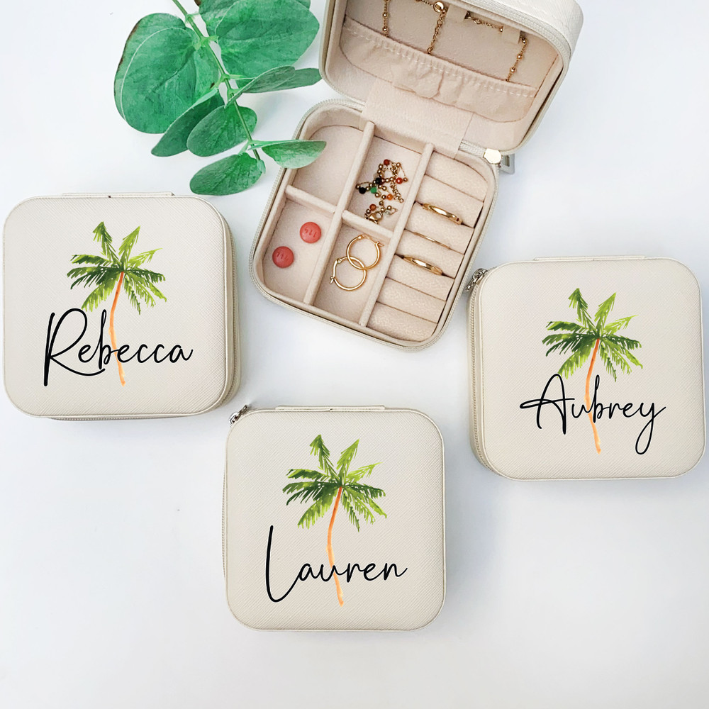 Palm Tree Jewelry Box
