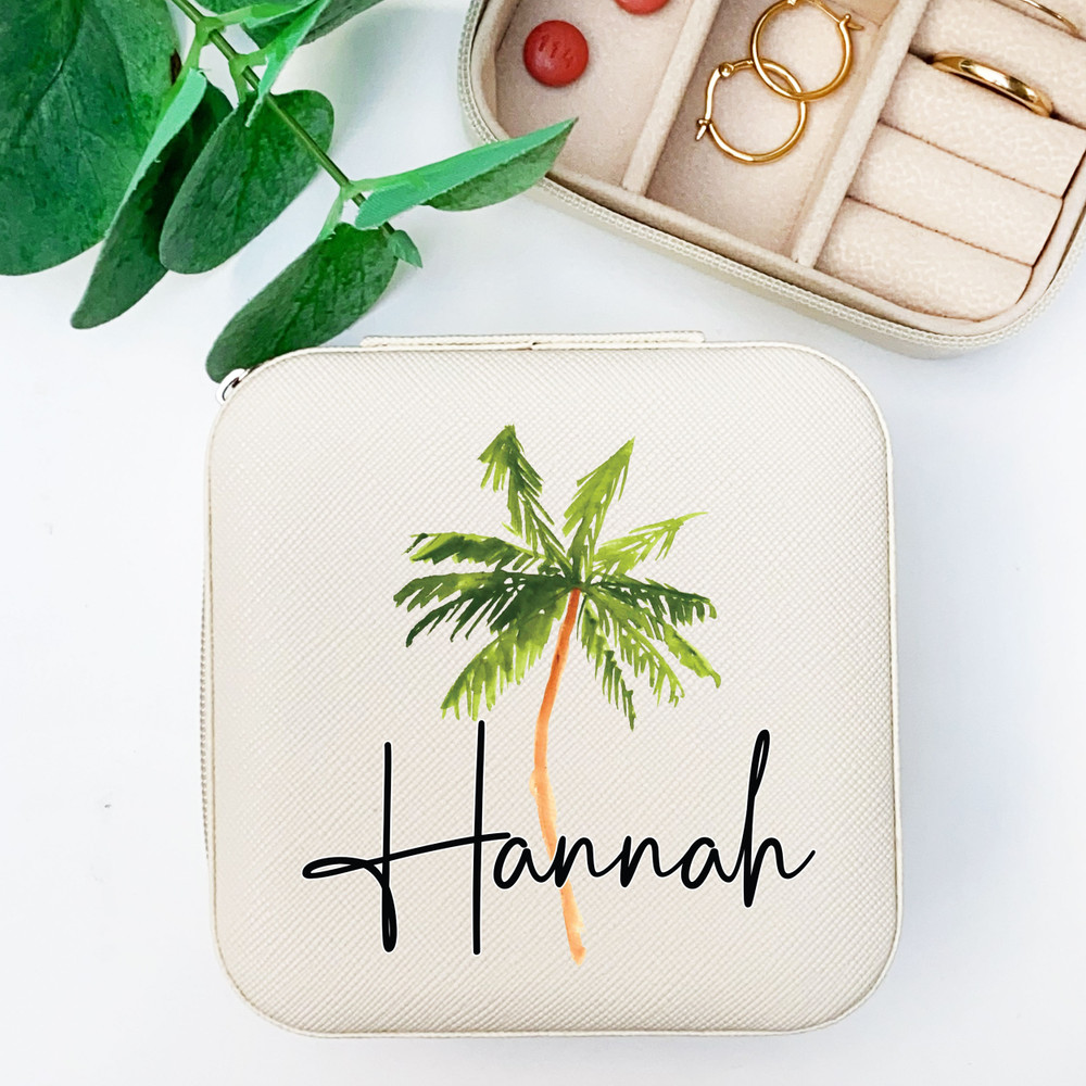 Palm Tree Jewelry Box