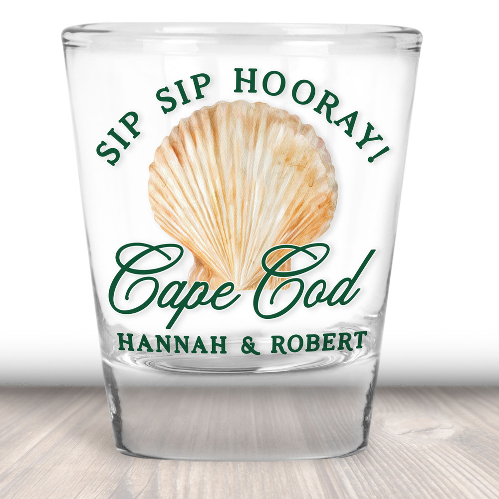 Coastal Seashell Shot Glasses