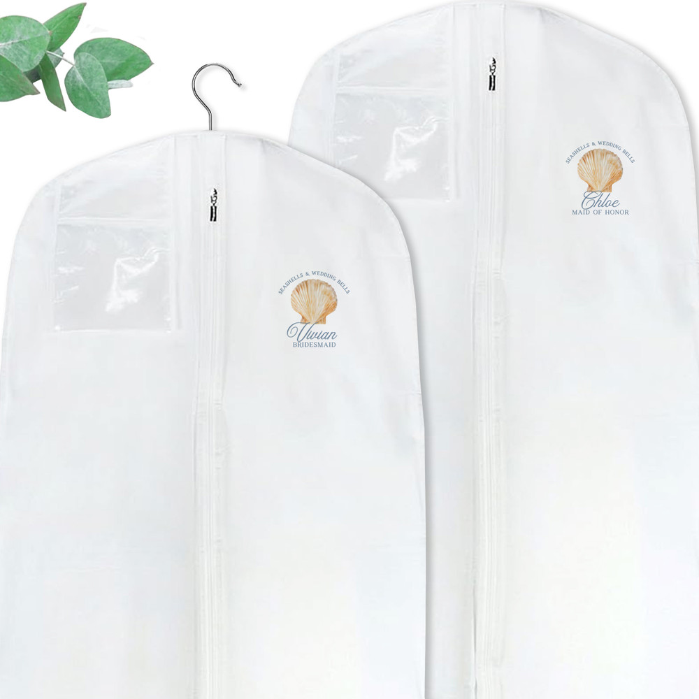 Seashell Bridal Party Garment Bag