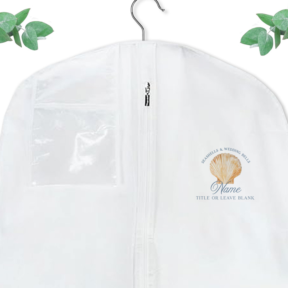 Seashell Bridal Party Garment Bag