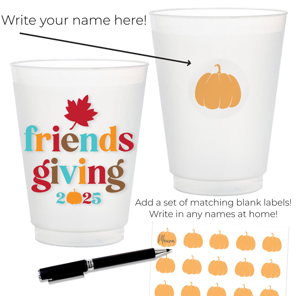 Retro Friendsgiving Cups