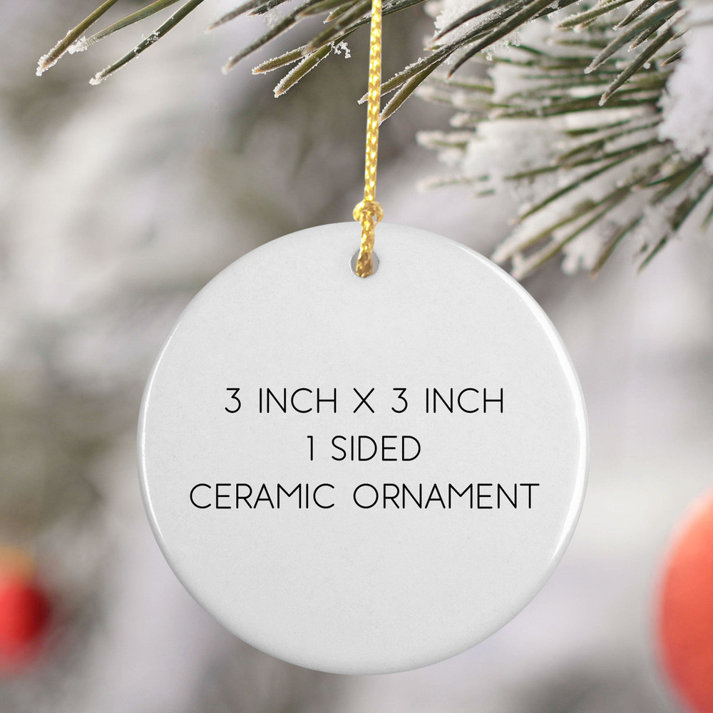Pink Bow Monogrammed Ornament