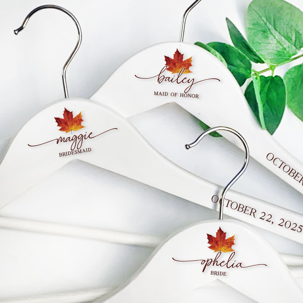 Fall Leaf Bridal Party Garment Bag