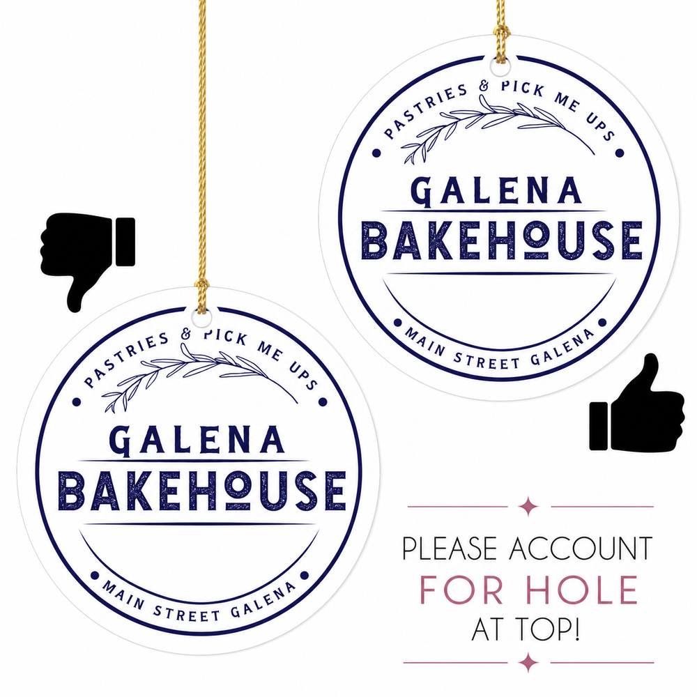 Custom Logo Christmas Ornaments